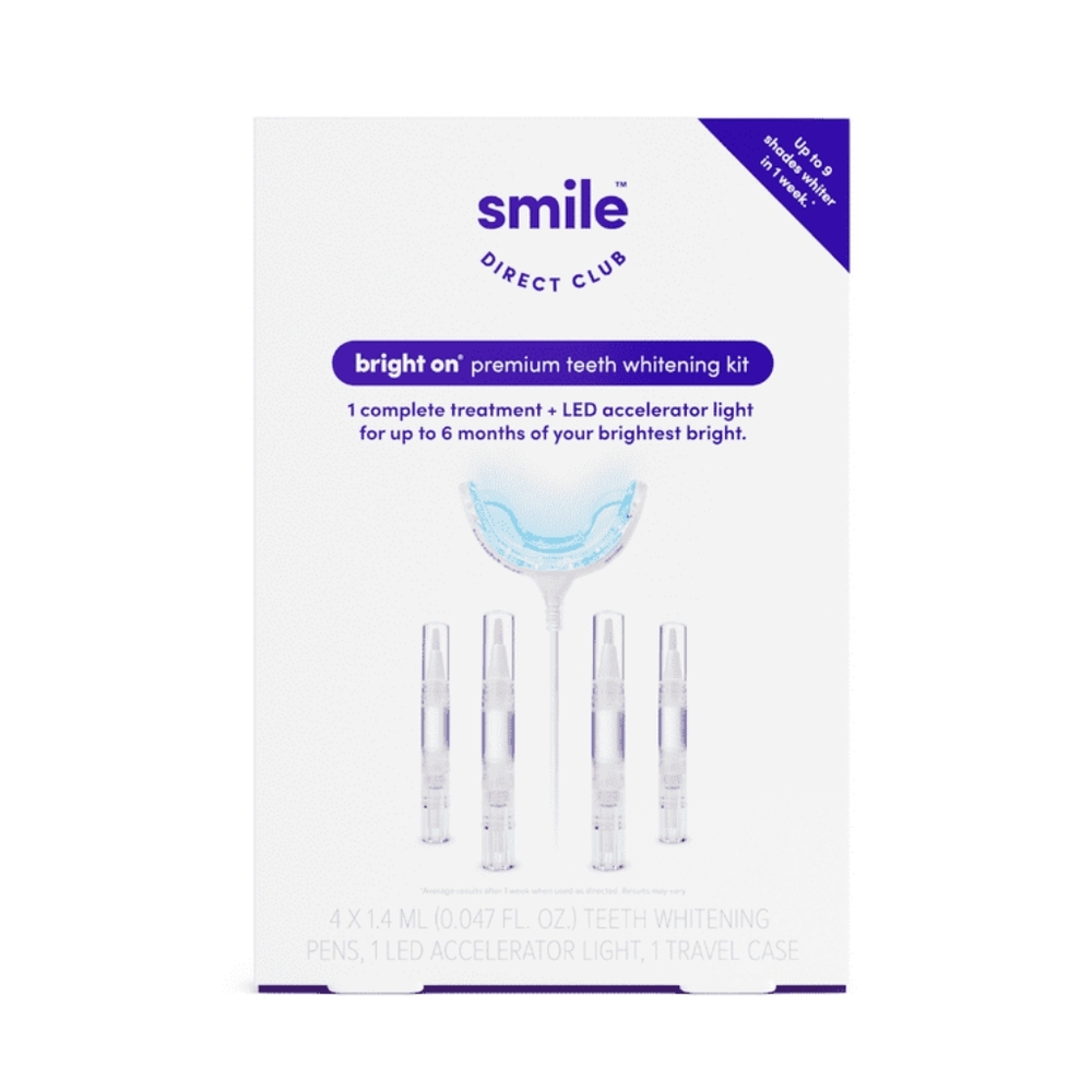 SmileDirectClub Teeth Whitening Kit with LED Light - 4 Pack Gel Pens